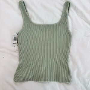 Aritzia Babaton sculpt Knit Tank in agua essence